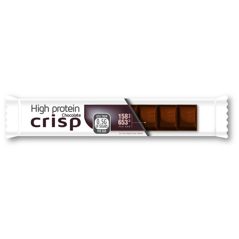 Barre Protéinée Cacao Crisps | Collation Minceur Gourmande