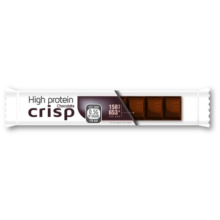 Barre Protéinée Cacao Crisps | Collation Minceur Gourmande