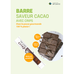 Barre Protéinée Cacao Crisps | Collation Minceur Gourmande