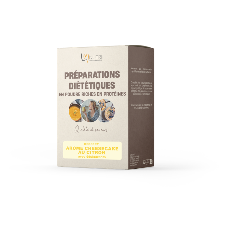 PRÉPARATIONS RICHES EN PROTÉINES : CHEESE CAKE ARÔME CITRON