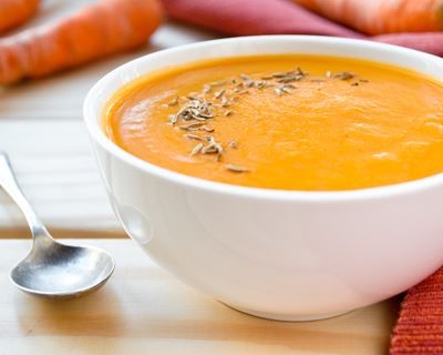 soupe légère aux carottes et à l’orange