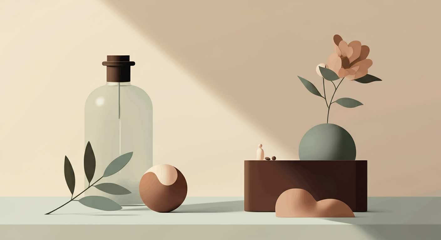 =Illustration minimaliste liée au thème : =Approche holistique & bien‑être global.