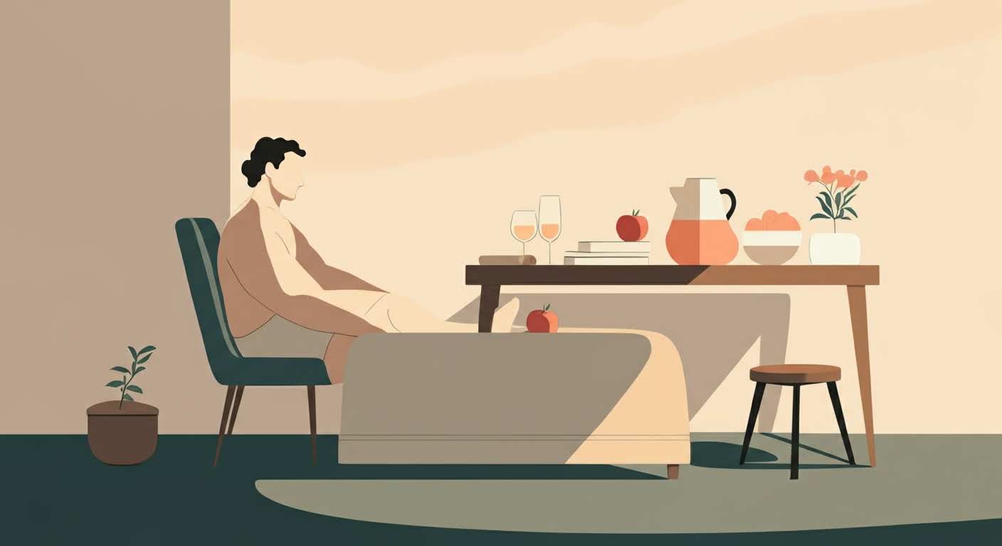 Une pomme verte avec un mètre ruban autour, illustrant la prise de ventre malgré une alimentation saine.