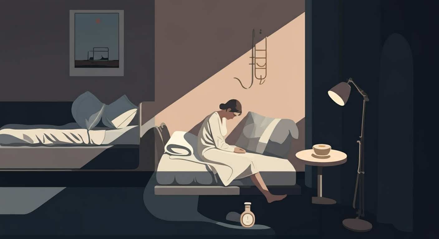 Un pèse-personne affichant un croissant de lune, symbolisant le lien entre le sommeil et la perte de poids.