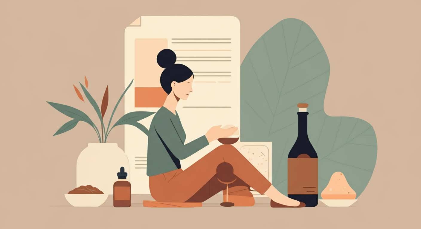 Une personne lisant attentivement une étiquette nutritionnelle sur un produit alimentaire pour sa santé.