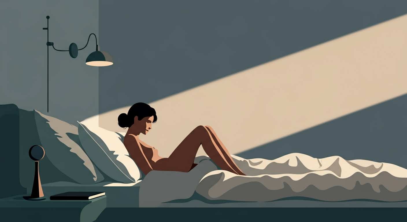 Un mètre ruban posé sur un oreiller, symbolisant l'influence du sommeil sur la silhouette.