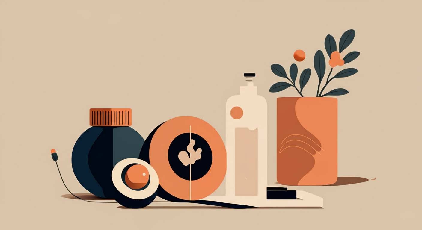 Un mètre ruban posé sur un haltère, symbolisant la perte de poids en conservant la masse musculaire.