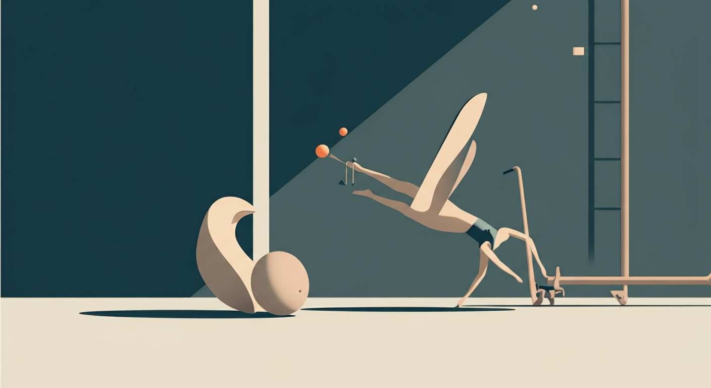 Un ballon semi-transparent, métaphore visuelle des ballonnements et de l'inconfort digestif.