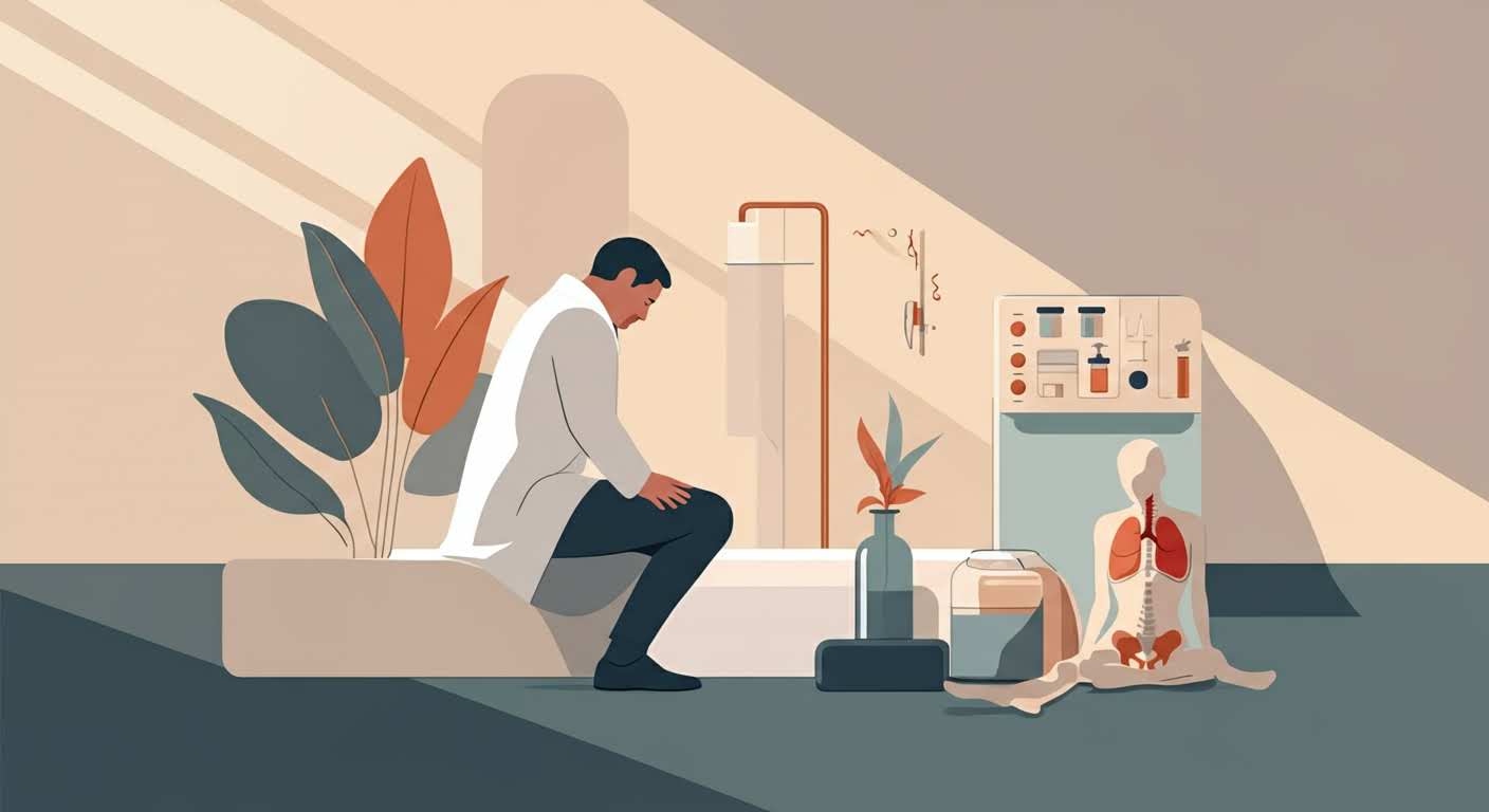 Main de mannequin en bois articulée symbolisant l'inflammation et la douleur des articulations.