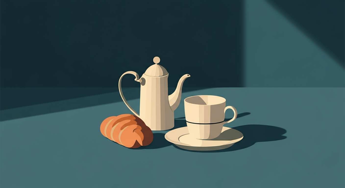 Un petit-déjeuner équilibré et complet, vu de dessus, avec des flocons d'avoine, des fruits et un toast à l'avocat.