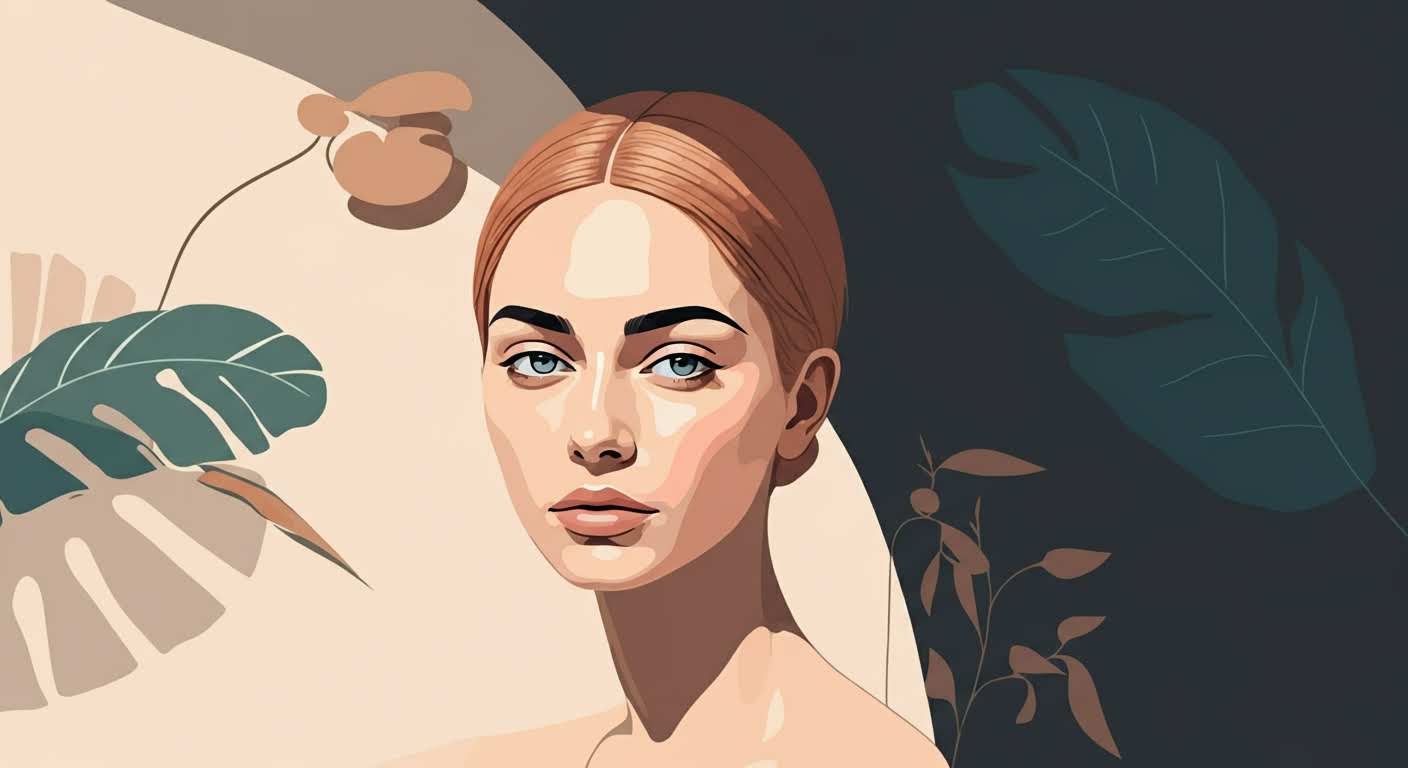 Flacons de soins visage minimalistes alignés dans l'ordre d'application sur une surface neutre.