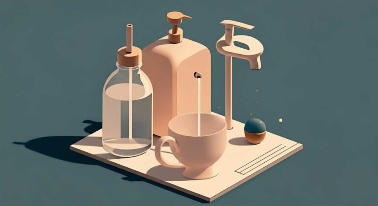 Bouteille en verre d'eau infusée de plantes pour illustrer le choix d'un draineur naturel contre la rétention d'eau.