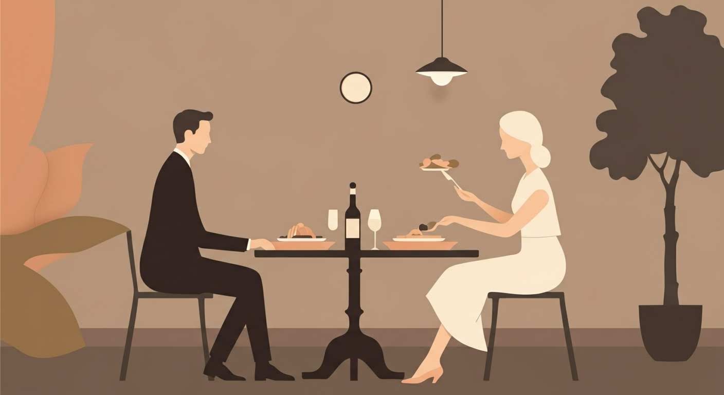 Plat sain et équilibré dans un restaurant, illustrant la gestion des repas pendant une perte de poids.