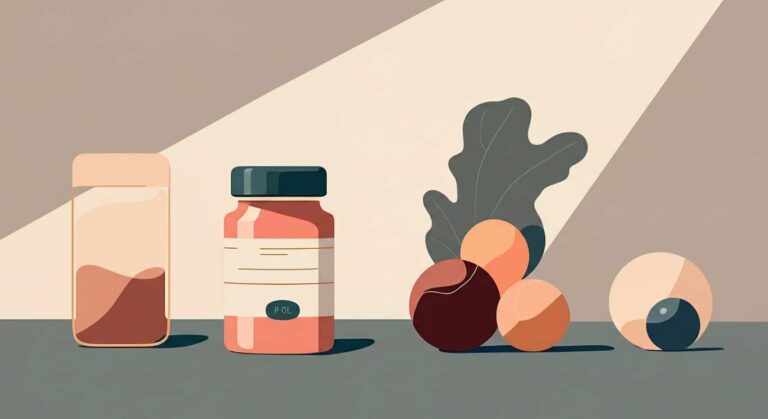 Composition de sources de protéines naturelles, saumon, quinoa et œuf, pour illustrer le lien avec la masse musculaire.