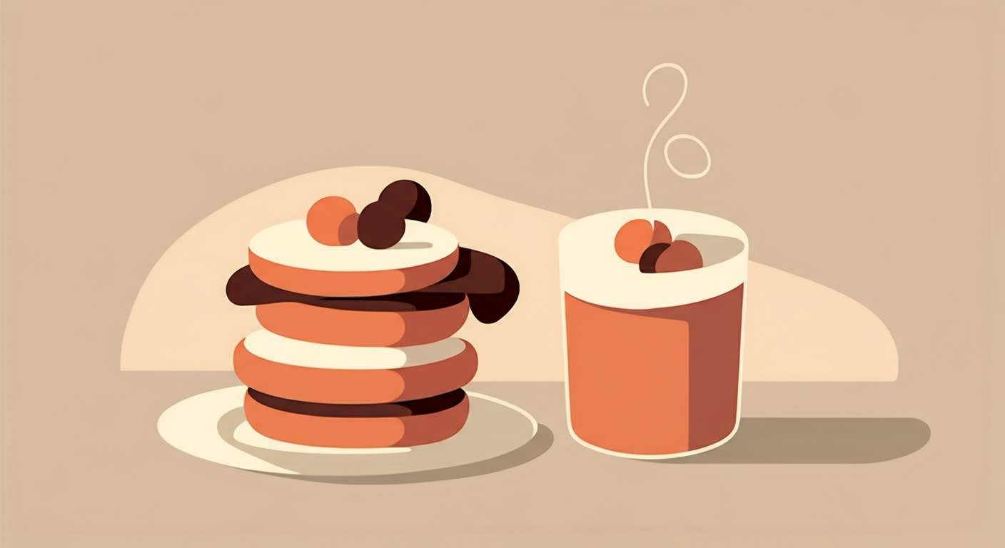 Une main choisit une pomme, un goûter sain pour éviter les envies sucrées, laissant un cookie de côté.