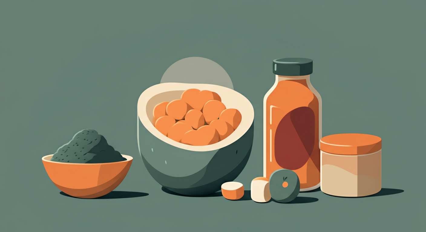 Assortiment d'aliments riches en fibres comme des grains, légumineuses et légumes, pour mieux gérer la faim.